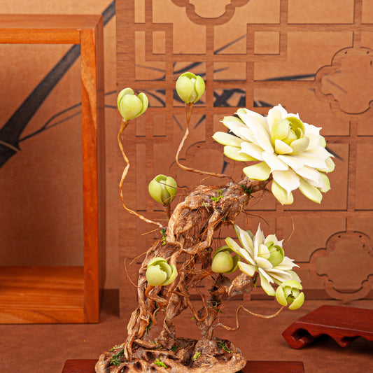 Handmade Clay Succulent Plant W002