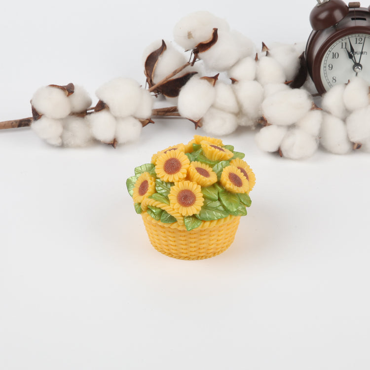 Sunflower Basket Jewelry Box