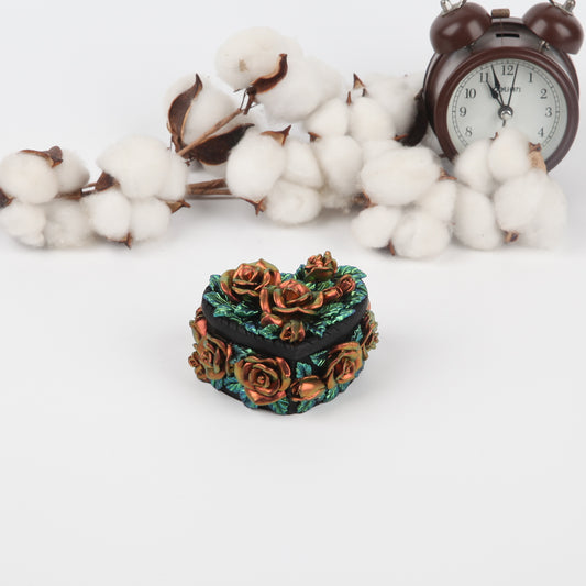 Gorgeous Rose Heart-shaped Jewelry Box