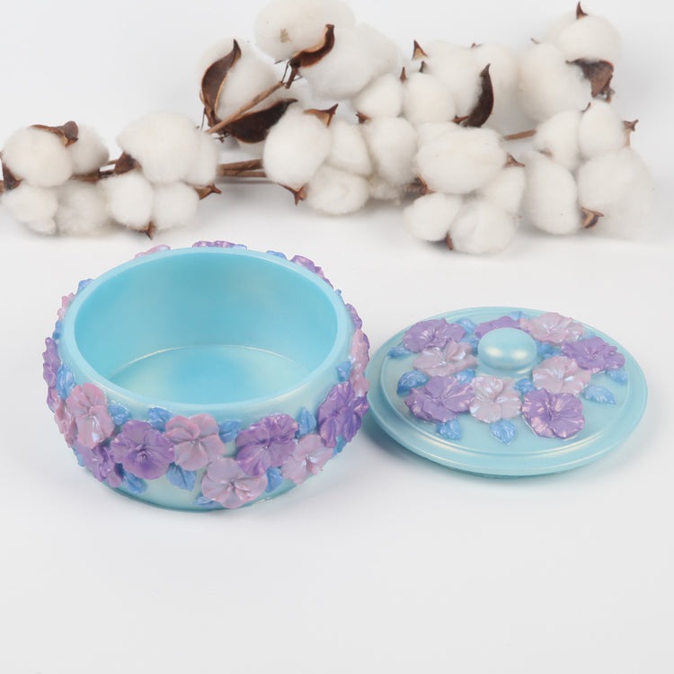 Golden Leaf Jade Circle Jewelry Box
