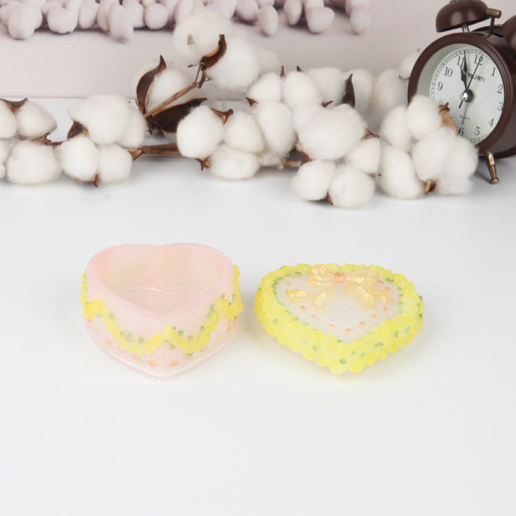 Sweet Rose Heart Jewelry Casket