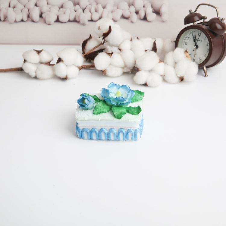 Sky Blue Heart Jewelry Box