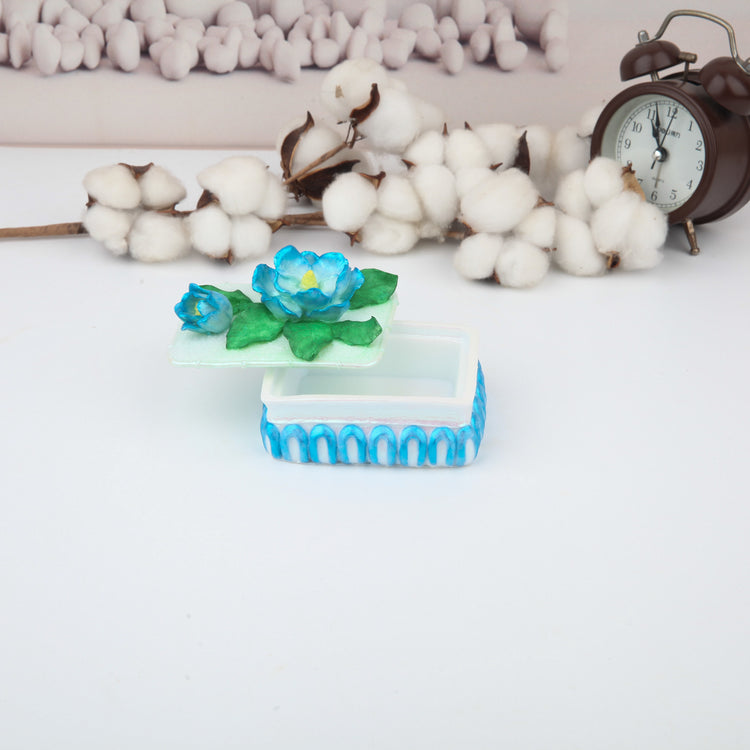 Sky Blue Heart Jewelry Box