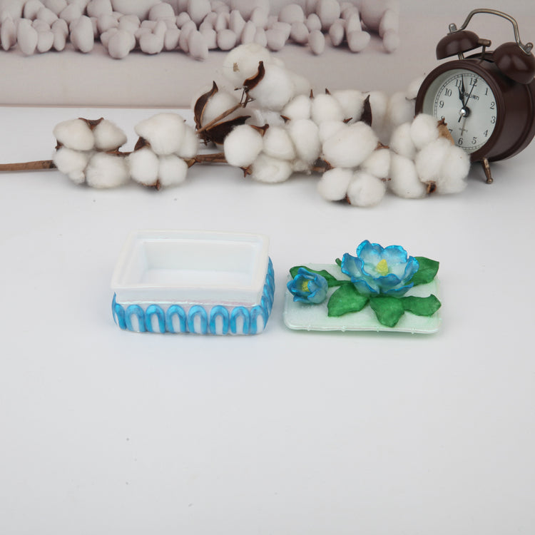 Sky Blue Heart Jewelry Box