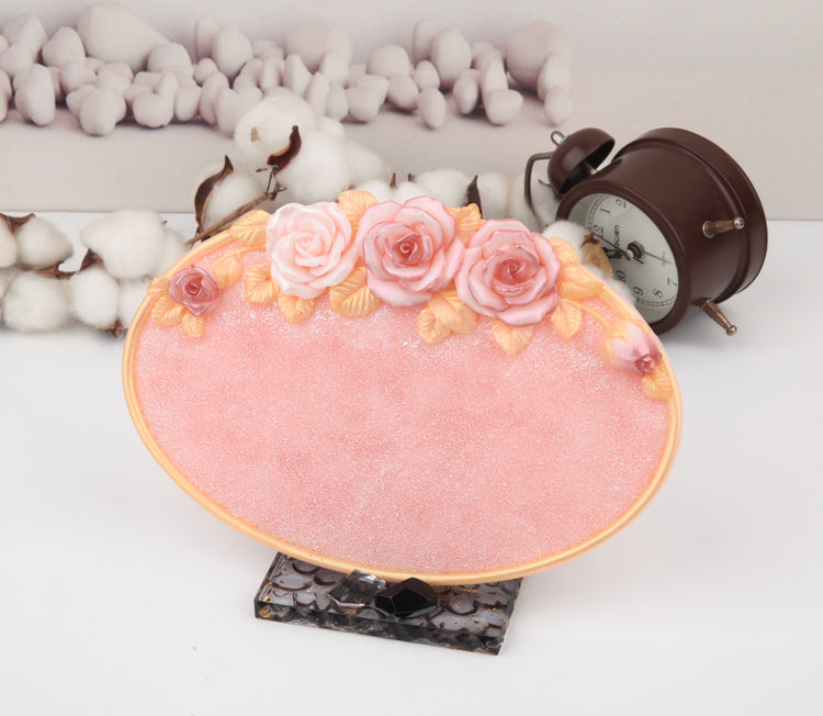 Pink Bloom Whisper Jewelry Tray
