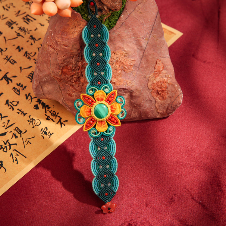 Handwoven Gemstone Jewelry Set - Dreaming of the Tang Dynasty