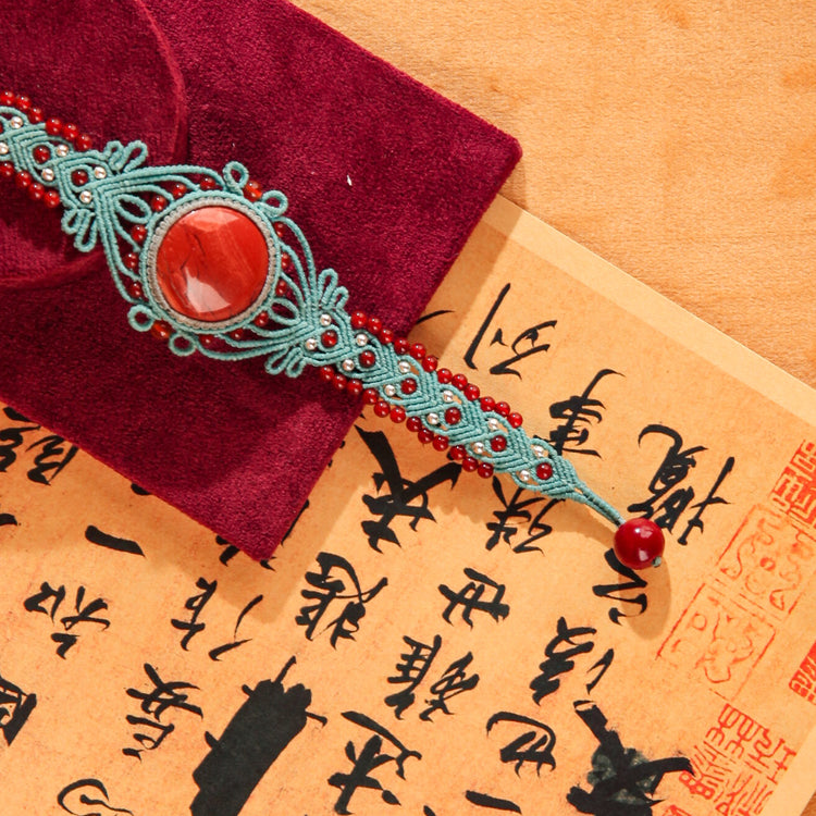 Dreamy Crimson Jade Bracelet