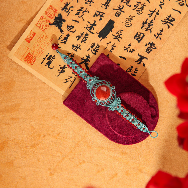 Dreamy Crimson Jade Bracelet
