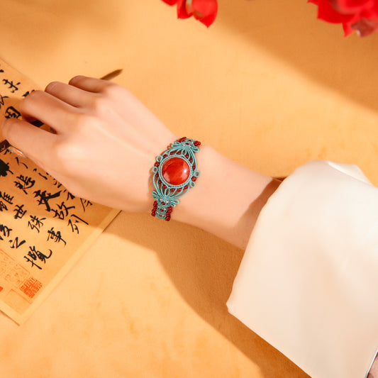 Dreamy Crimson Jade Bracelet