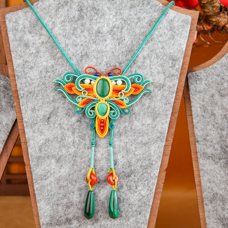 Handwoven Gemstone Jewelry Set - Dreaming of the Tang Dynasty
