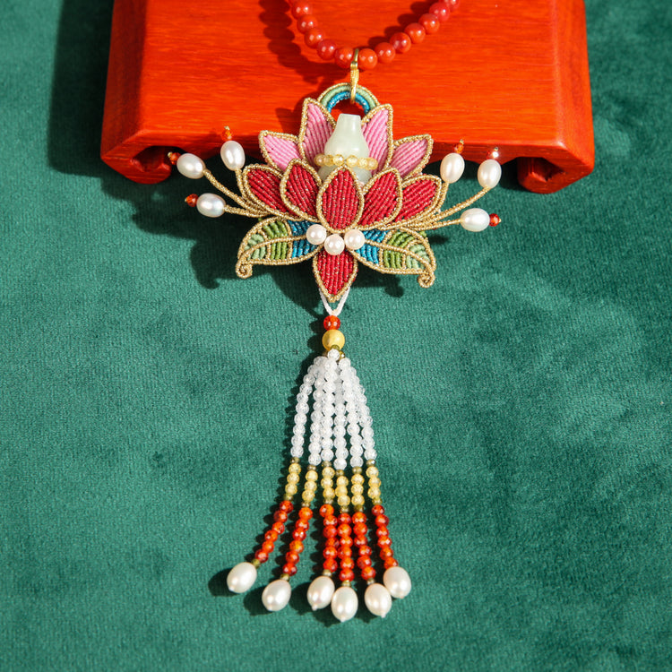 Blessing and Prosperity Lotus Necklace