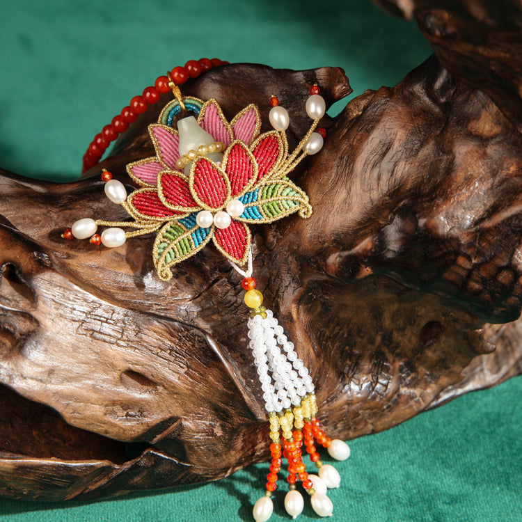 Blessing and Prosperity Lotus Necklace