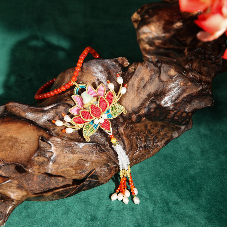 Blessing and Prosperity Lotus Necklace