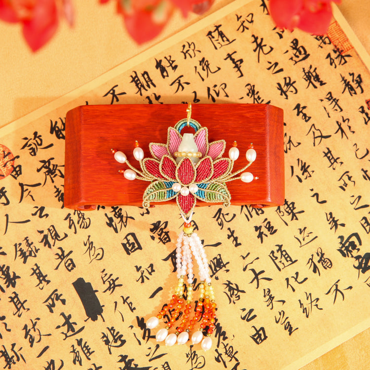 Blessing and Prosperity Lotus Necklace