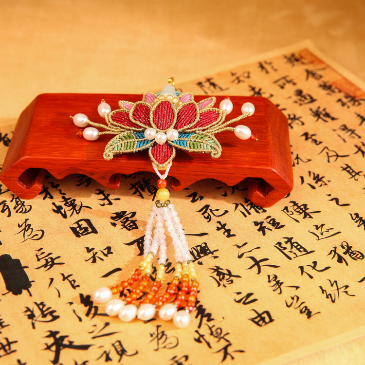 Blessing and Prosperity Lotus Necklace