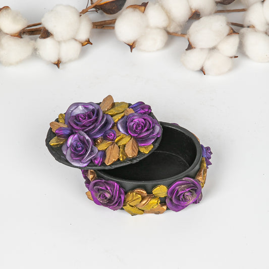 Retro Floral Jewelry Box