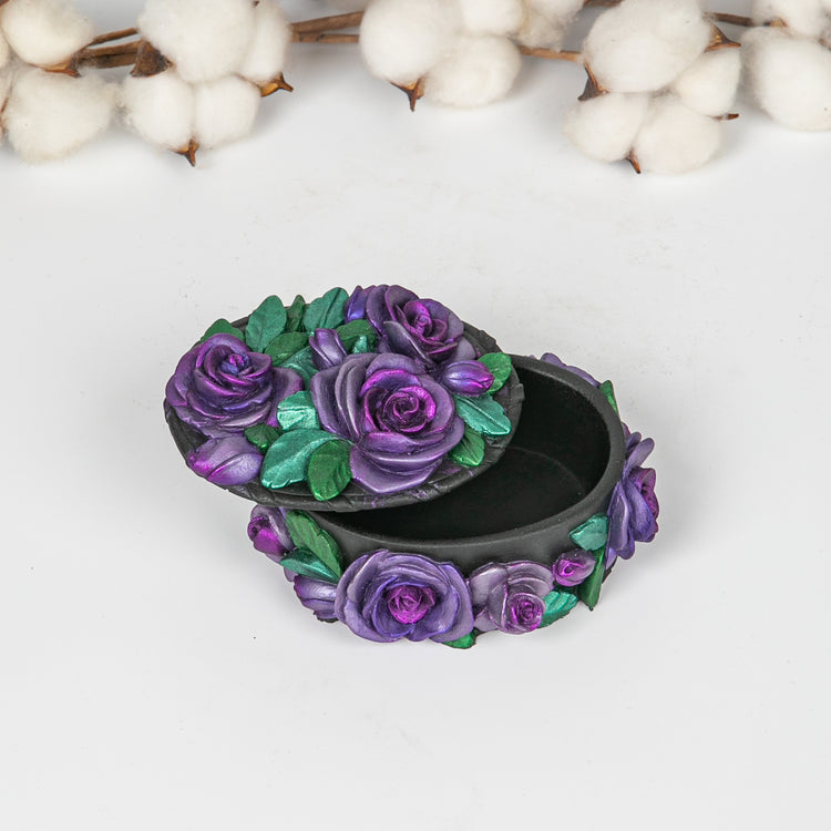 Retro Floral Jewelry Box