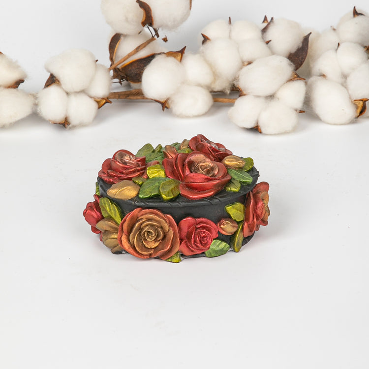 Retro Floral Jewelry Box