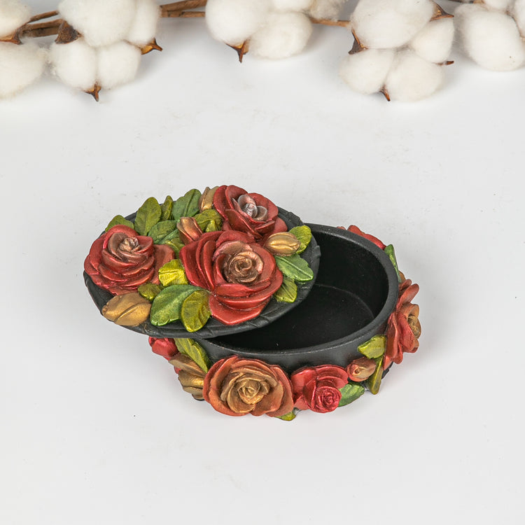 Retro Floral Jewelry Box