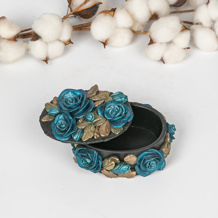 Retro Floral Jewelry Box