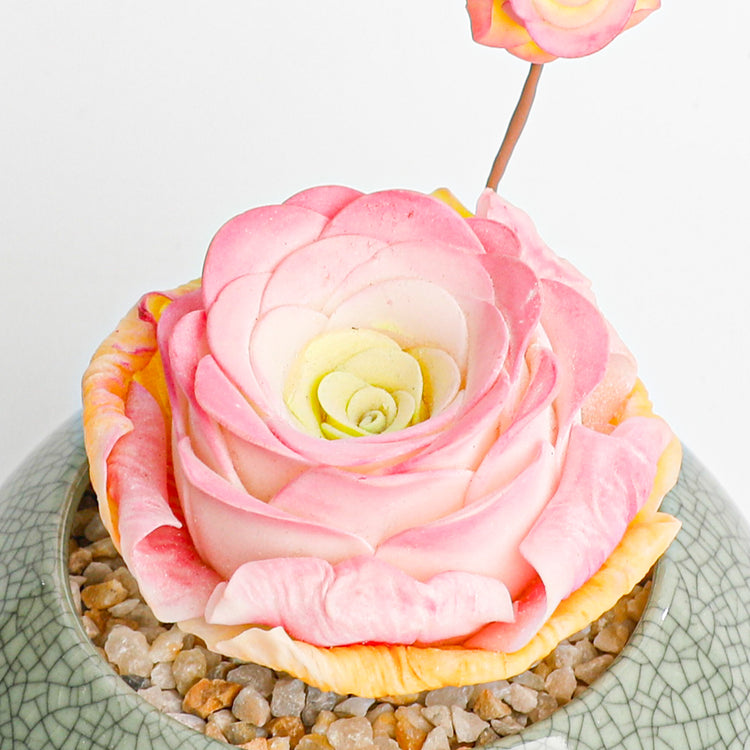 Handmade clay Succulent A018 - clay succulent plant - Handmade treasure - perfect combination of tradition and modern art