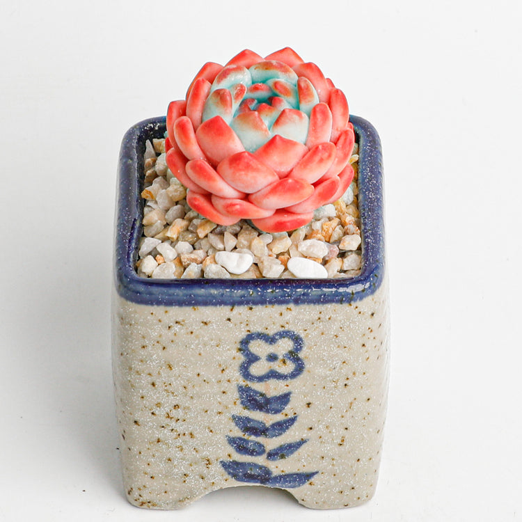 Handmade clay Succulent A013 - Handcrafted image 4 - clay succulent