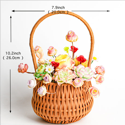 Handmade clay Succulent E01 - Detail view of handmade - clay succulent