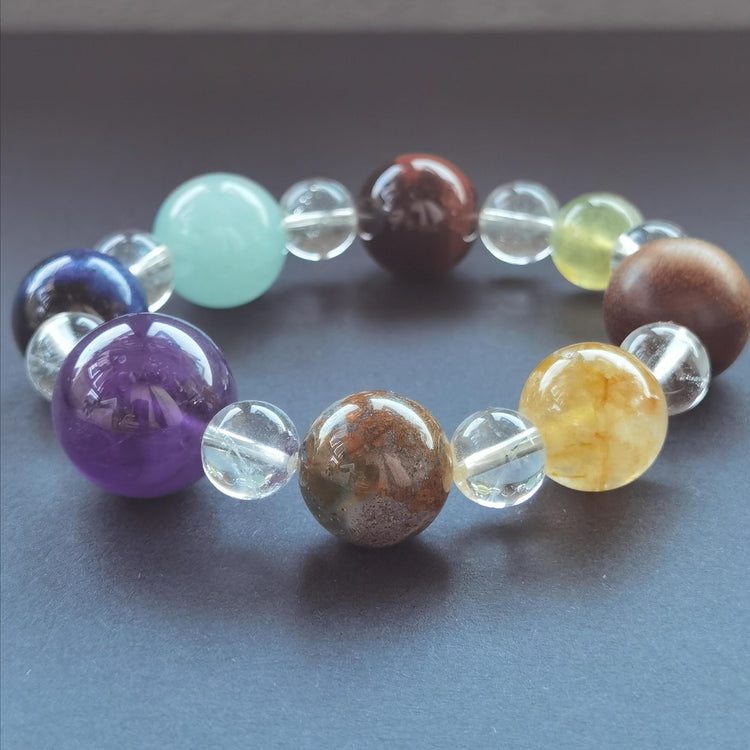 Cosmic Series · Natural Crystal Bracelet (Designer Edition)