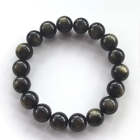 Golden Sheen Obsidian Bracelet