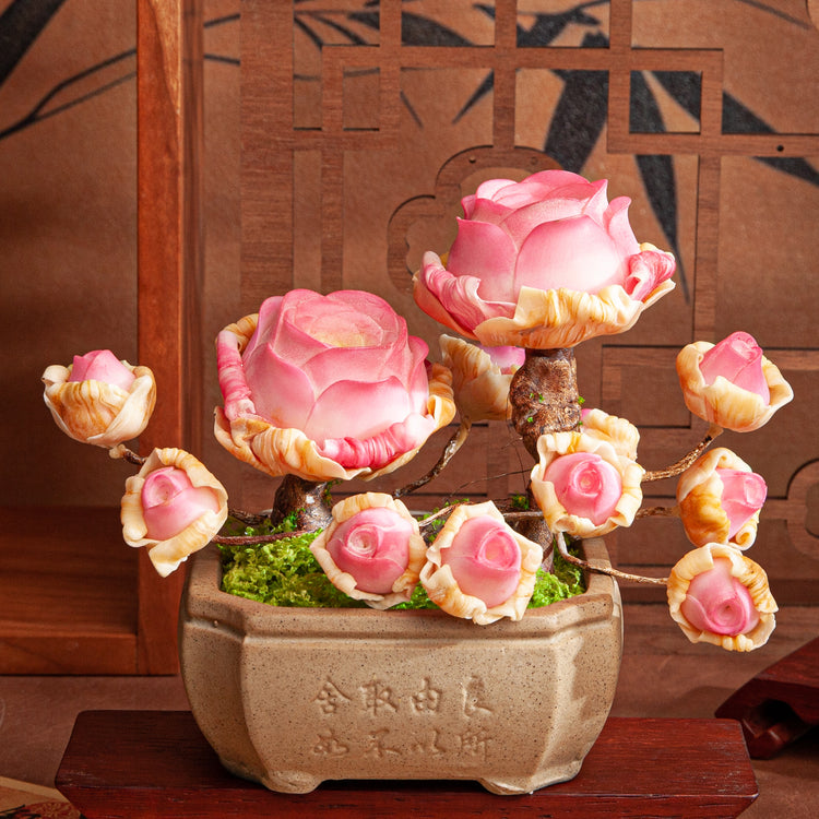 Handmade Clay Succulent Plant Sculpture B011
