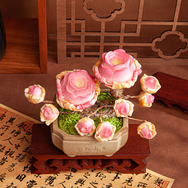 Handmade Clay Succulent Plant Sculpture B011
