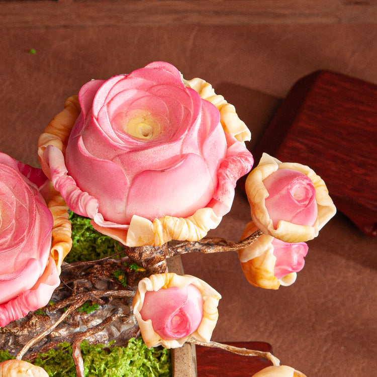 Handmade Clay Succulent Plant Sculpture B011