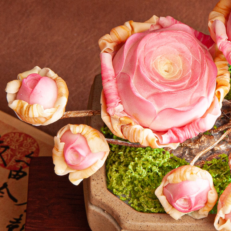 Handmade Clay Succulent Plant Sculpture B011