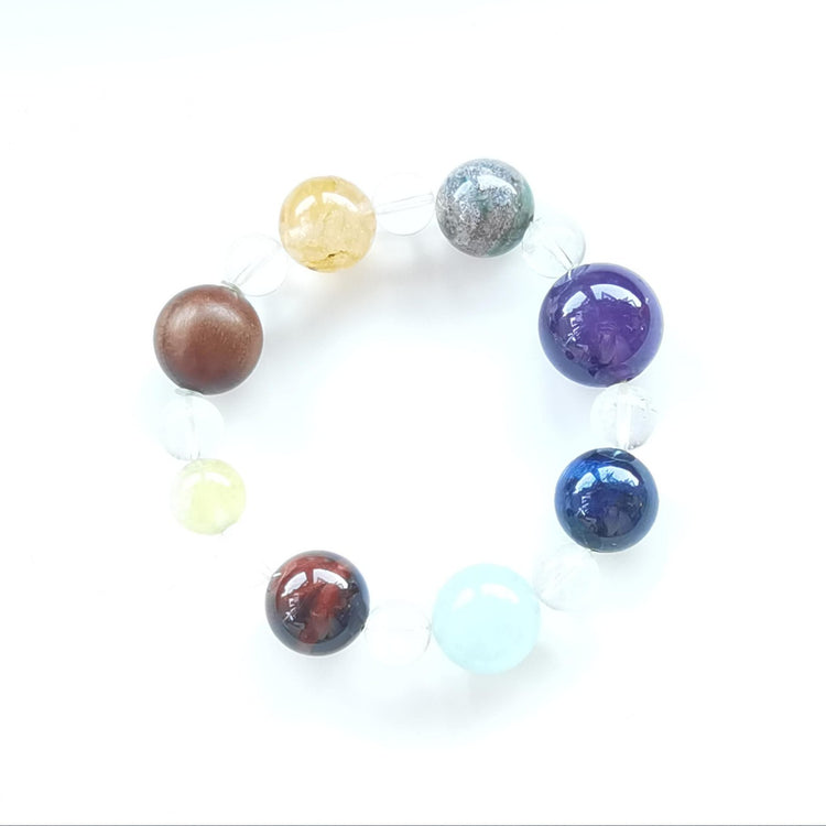 Cosmic Series · Natural Crystal Bracelet (Designer Edition)