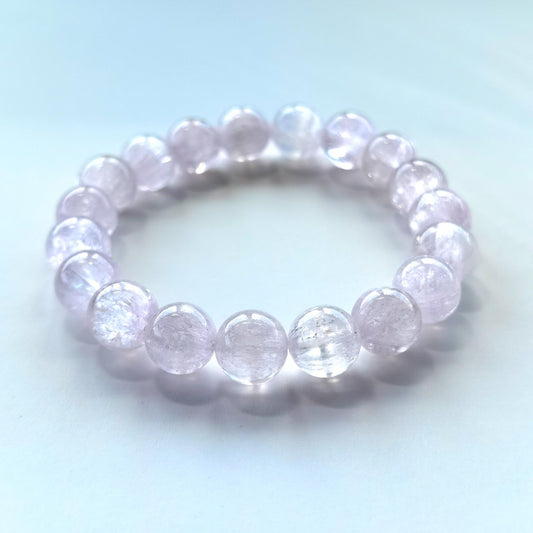 Natural Kunzite Beaded Bracelet