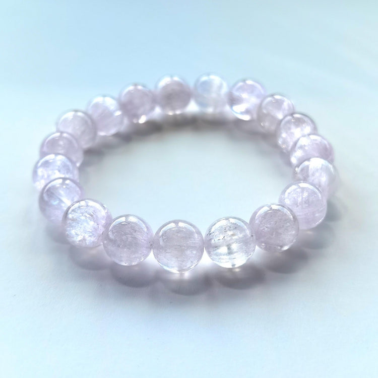 Natural Kunzite Beaded Bracelet