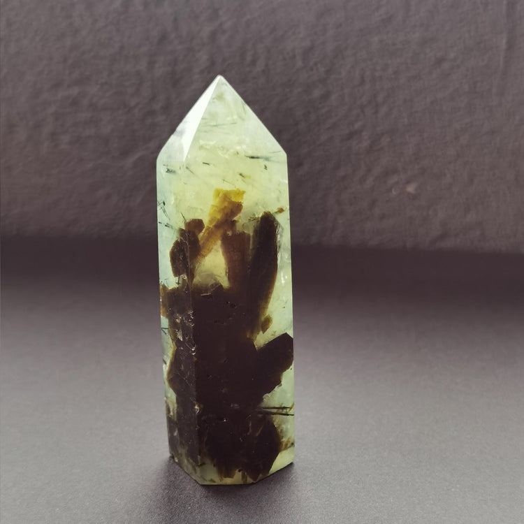 Prehnite with Epidote | Single-Terminated Point