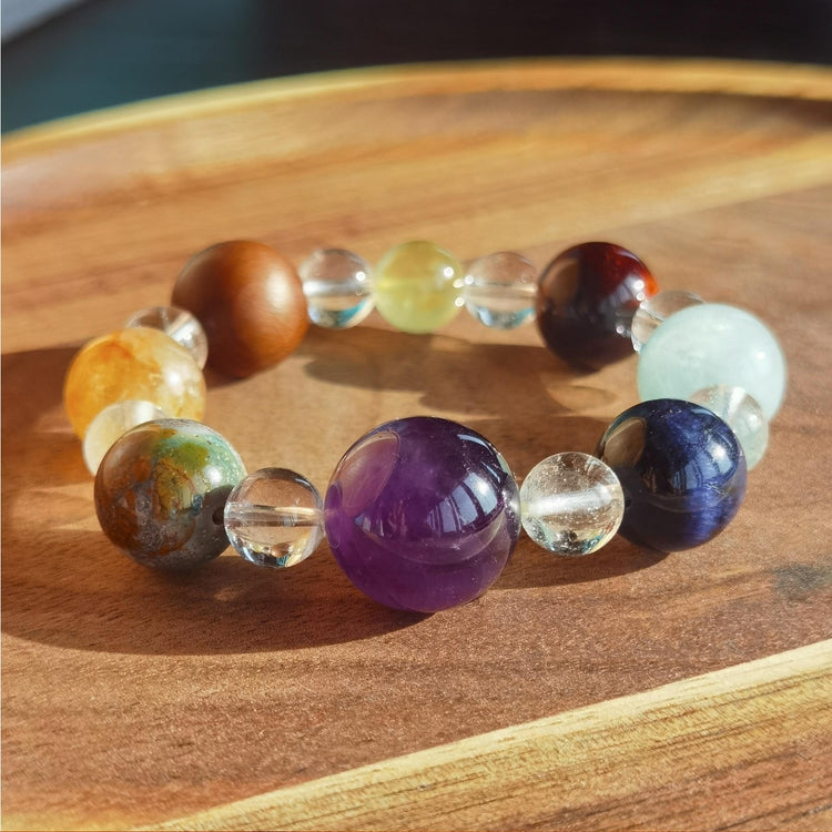 Cosmic Series · Natural Crystal Bracelet (Designer Edition)