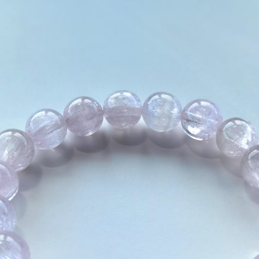 Natural Kunzite Beaded Bracelet