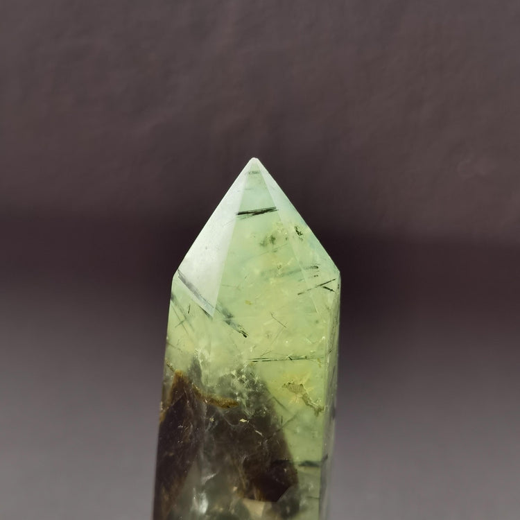 Prehnite with Epidote | Single-Terminated Point