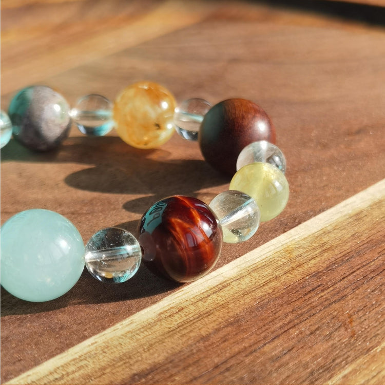 Cosmic Series · Natural Crystal Bracelet (Designer Edition)