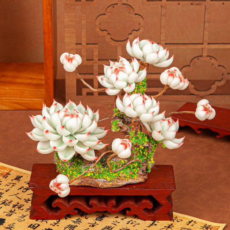Handmade Clay Succulent Plant W003