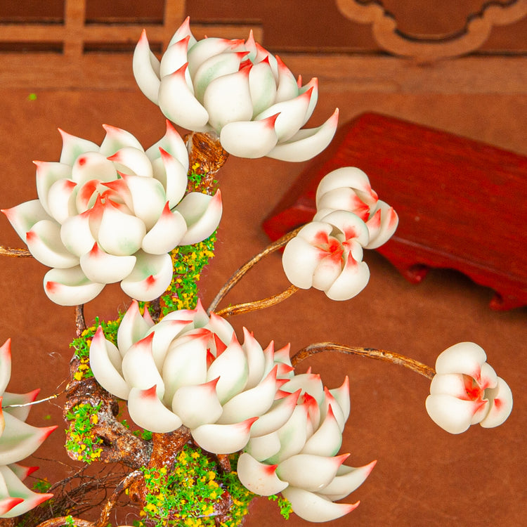 Handmade Clay Succulent Plant W003