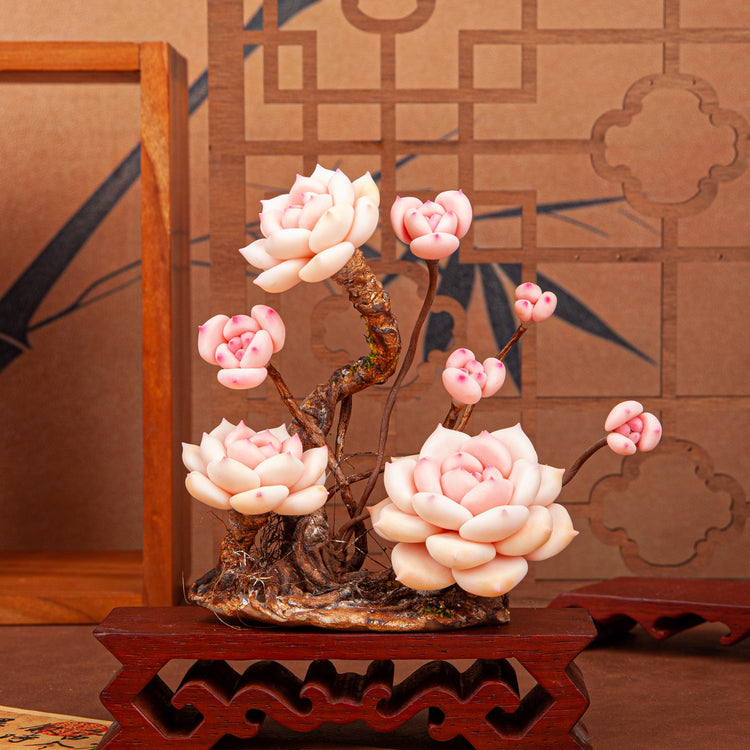 Handmade Clay Succulent Plant W001