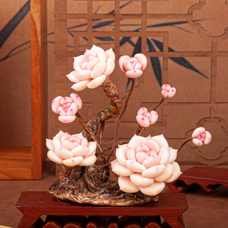 Handmade Clay Succulent Plant W001