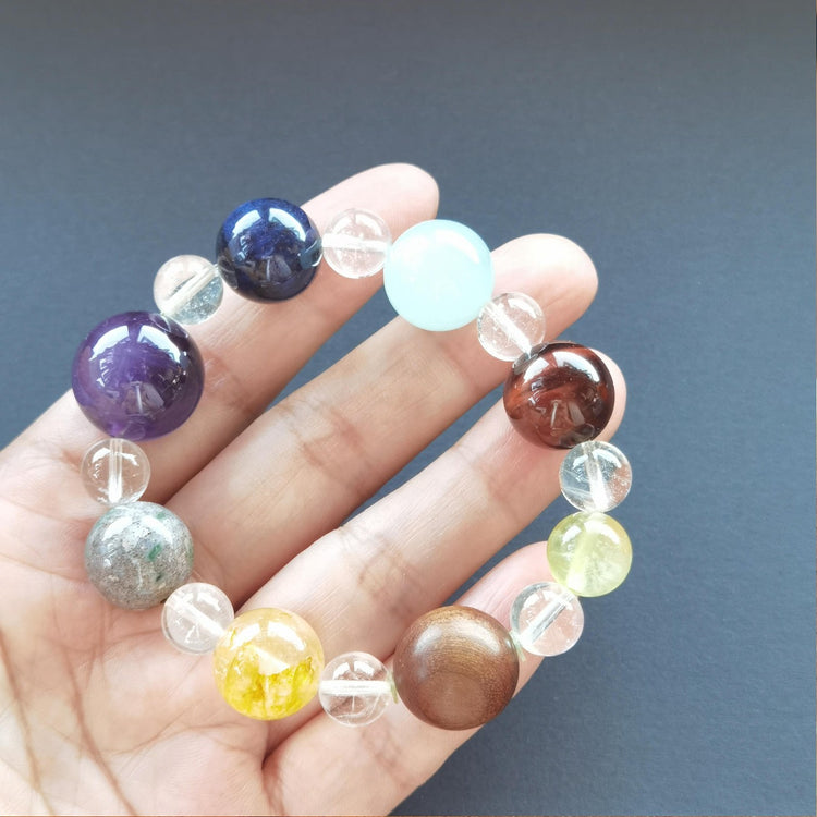 Cosmic Series · Natural Crystal Bracelet (Designer Edition)
