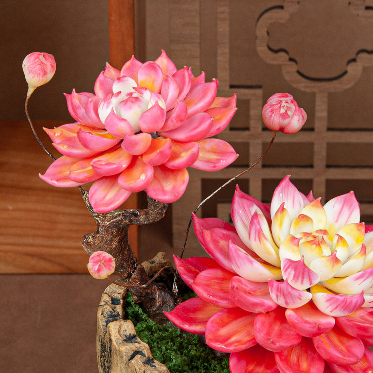 Artificial Lotus Flower Arrangement B001
