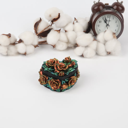 Gorgeous Rose Heart-shaped Jewelry Box