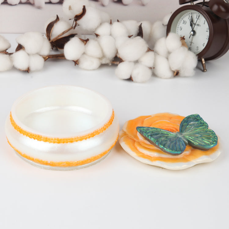 Butterfly Love Flower Jewelry Box