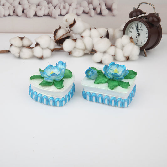 Sky Blue Heart Jewelry Box